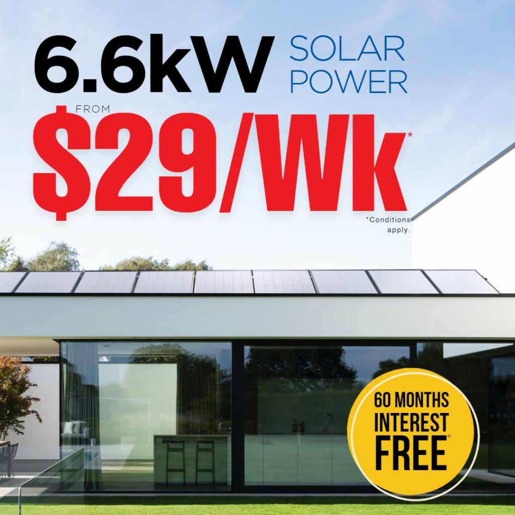 6.6kW Solahart solar power system from $29/Wk