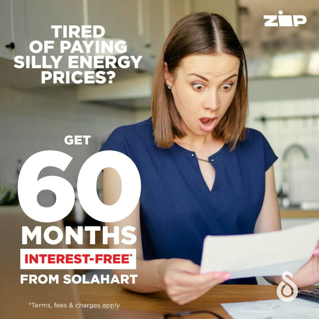 Solahart Sunshine Coast offers 60 months interest free finance across residential solar products