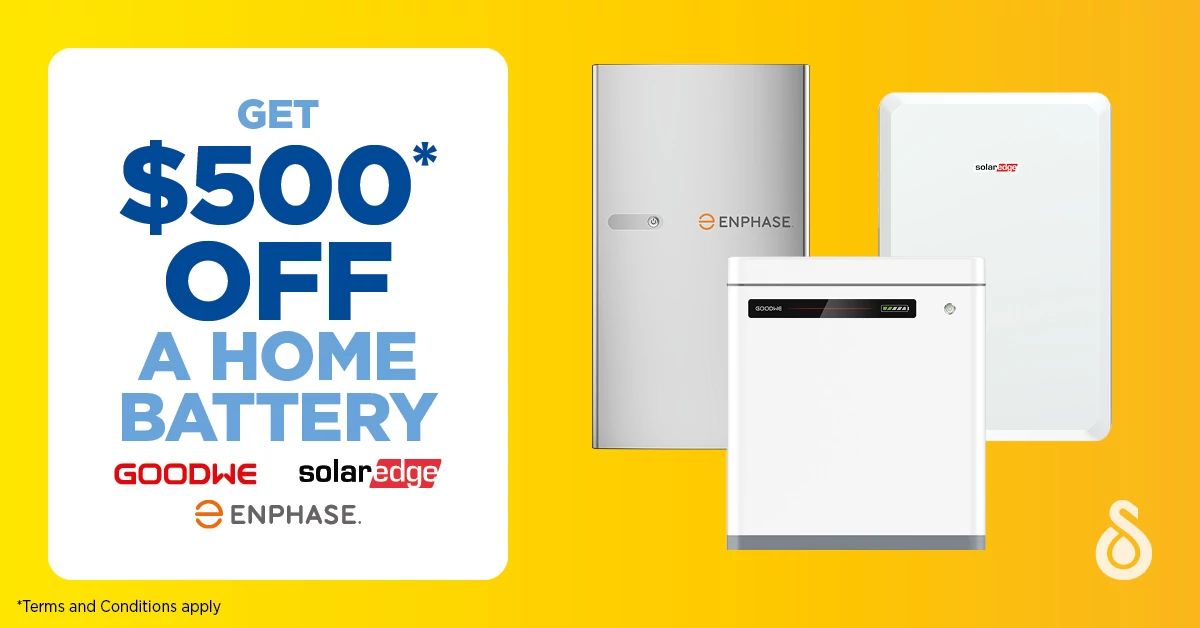 Get 500 off a home solar battery from Solahart Sunshine Coast