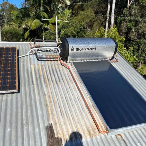 Solar hot water system installed in Cootharaba, Queensland