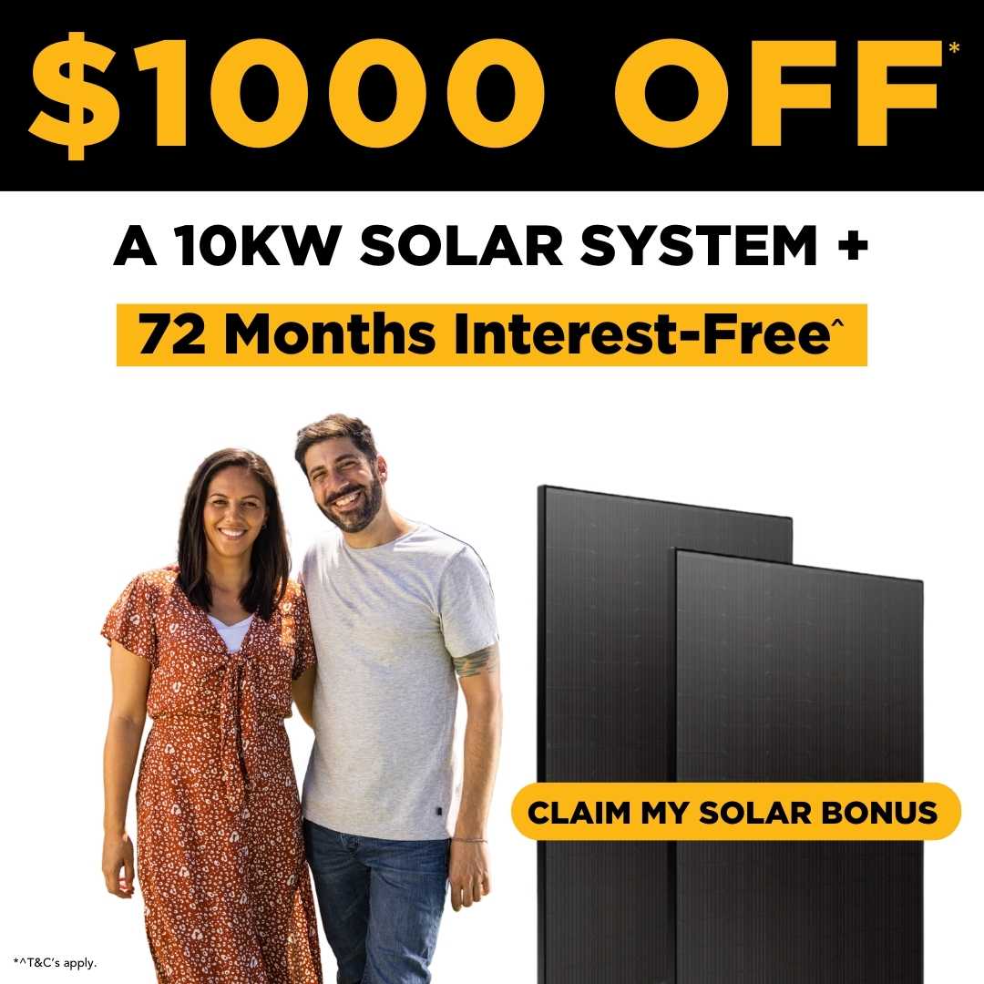 Save $1000 on a 10kw solar power system from Solahart Sunshine Coast