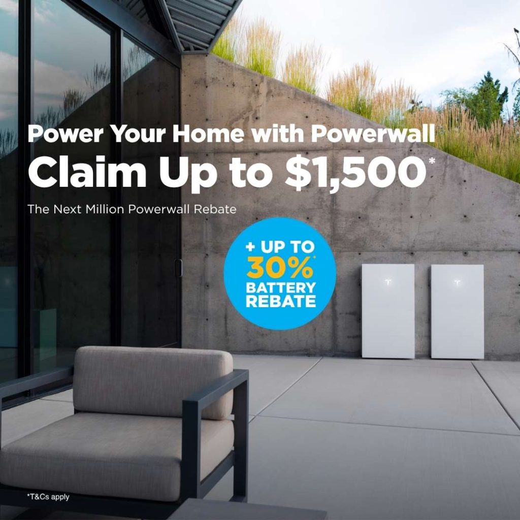 Powerwall Rebate offer